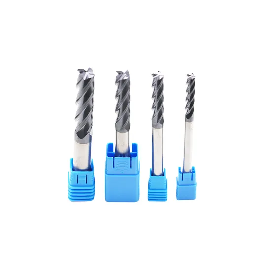 Durable Tungsten Carbide 45° 4 Flute Extended End Mill